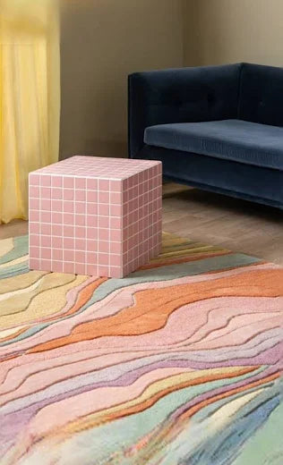 Marble - Multicolor Wol Vloerkleed